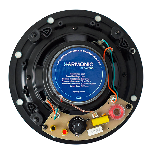 Kit Alto-falante de Embutir no teto de 6” Harmonic