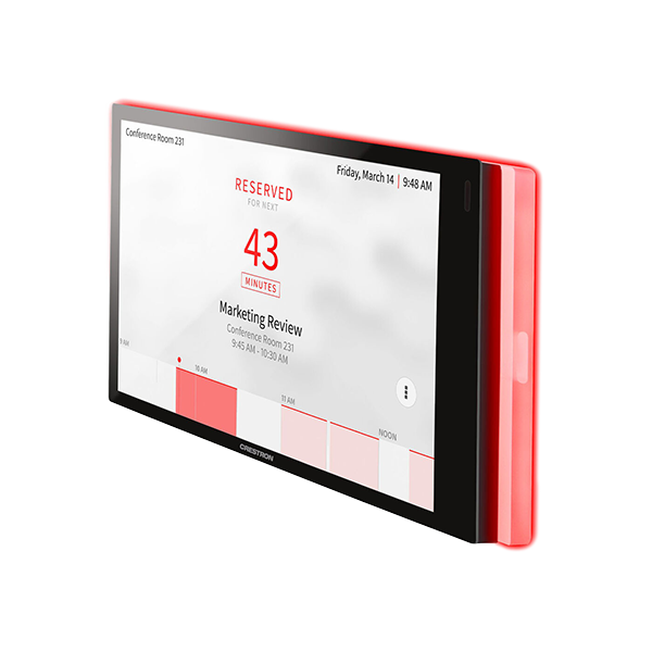Painel de 7” para agendamento de sala com lightbar