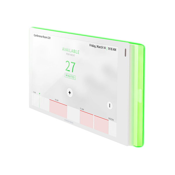 Painel de 7” para agendamento de sala com lightbar