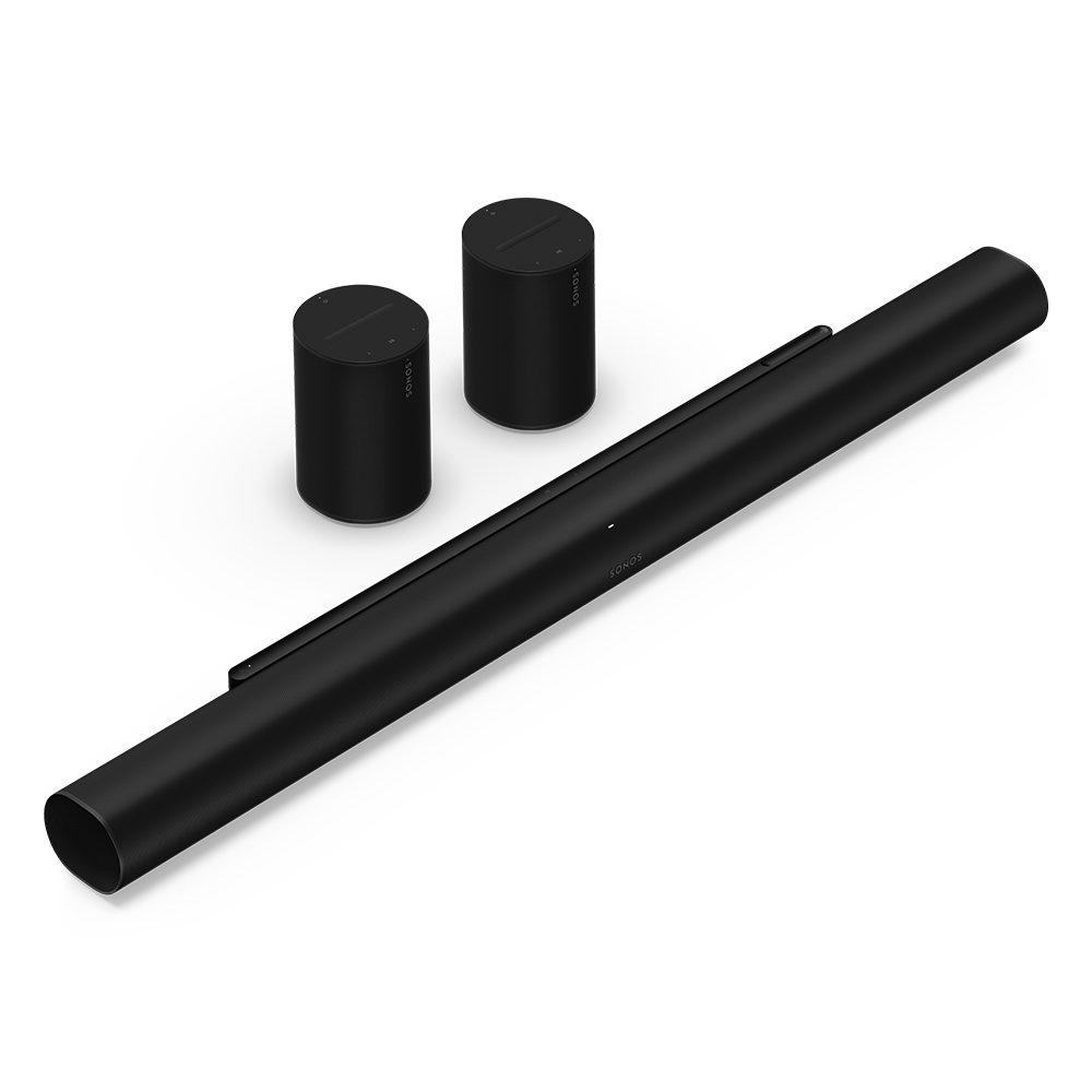 Kit Surround Sonos com Arc Ultra e dois Era 100 na cor preta