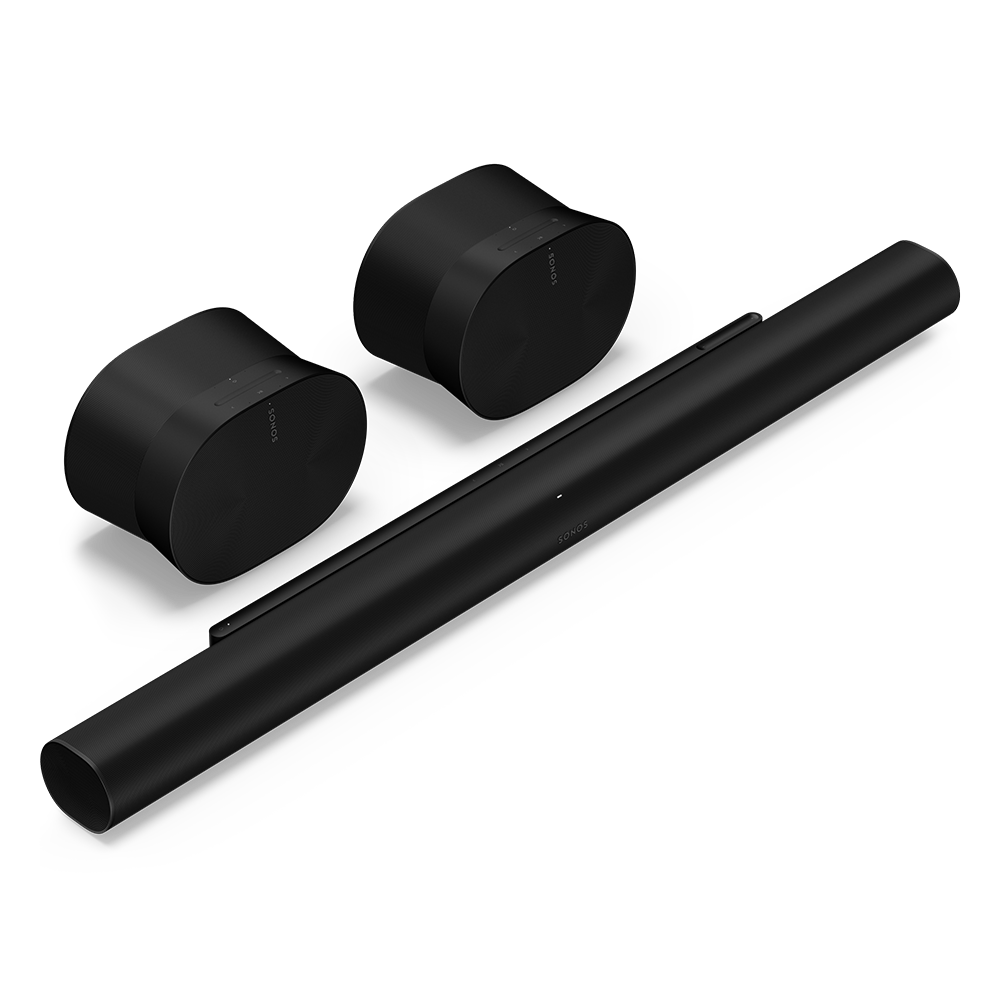 Kit Surround Premium Sonos com Arc Ultra e dois Era 300 na cor preta