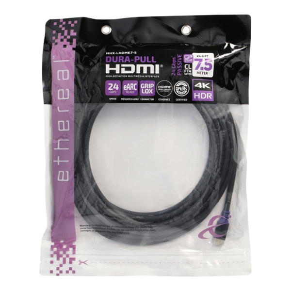 Cabo HDMI de alta velocidade com ethernet - 7,5 metros