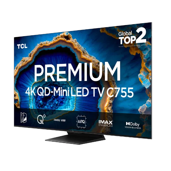 TV TCL 85'' 4K UHD QD-MiniLED com Google TV C755