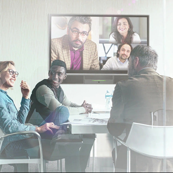 Soundbar para videoconferência para salas de reuniões de médio porte
