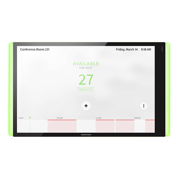 Painel de 10” para agendamento de sala com lightbar