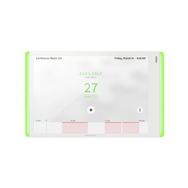 Painel de 7” para agendamento de sala com lightbar