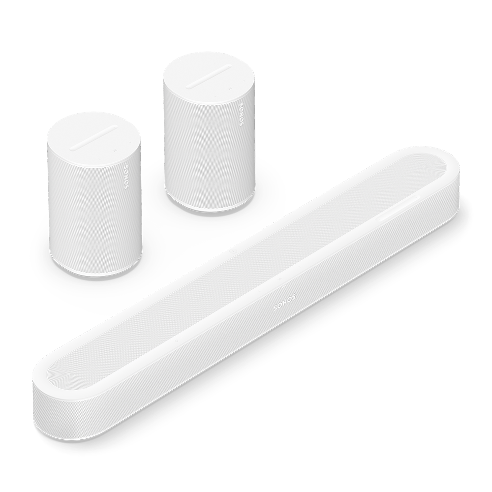Kit Surround Sonos com Beam Ultra e dois Era 100 SL na cor branca