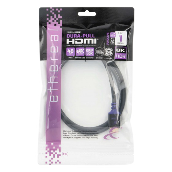 Cabo HDMI de alta velocidade com ethernet - 1 metro