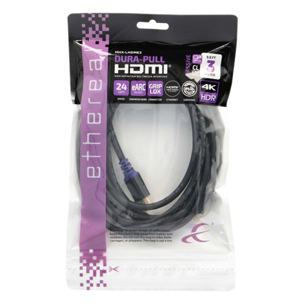 Cabo HDMI de alta velocidade com ethernet - 3 metros