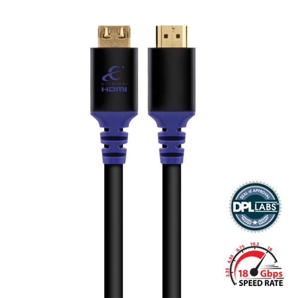 Cabo HDMI de alta velocidade com ethernet - 7,5 metros